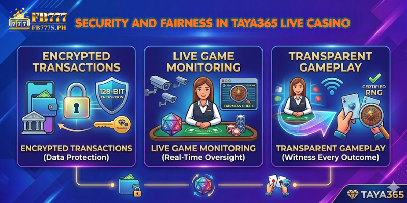 Security and Fairness in TAYA365 Live Casino